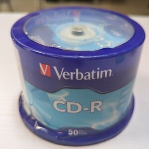 Verbatim CD-R set of 50 sealed, 80 minute, 700 MB